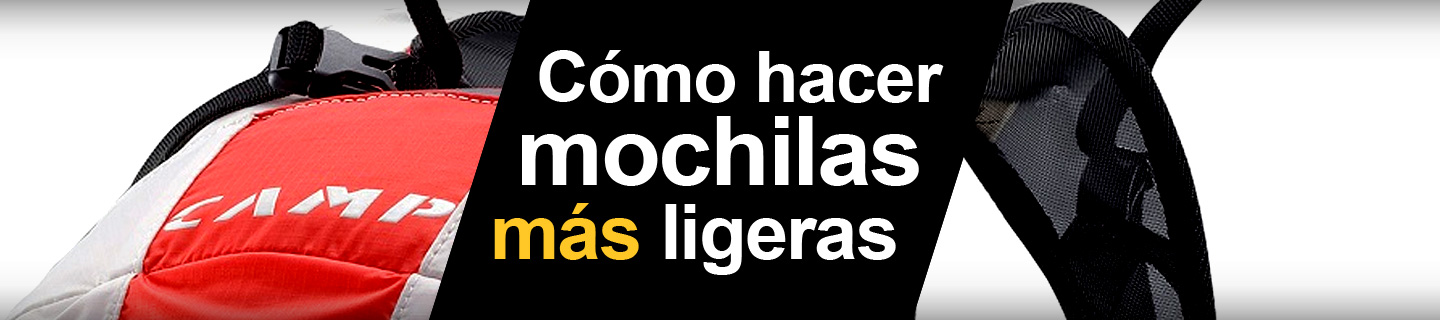 Cómo hacer mochilas ligeras