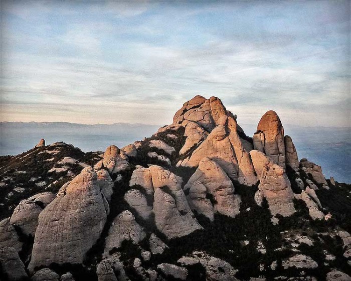 Escalada en Montserrat con guía de montaña